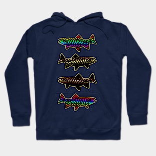 trout collection retro Hoodie